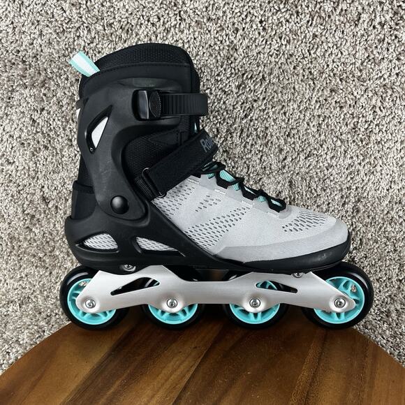 Rollerblade Macroblade 80 W Womens 10 Inline Skates Glacier Grey/Neo Mint READ - Picture 5 of 13